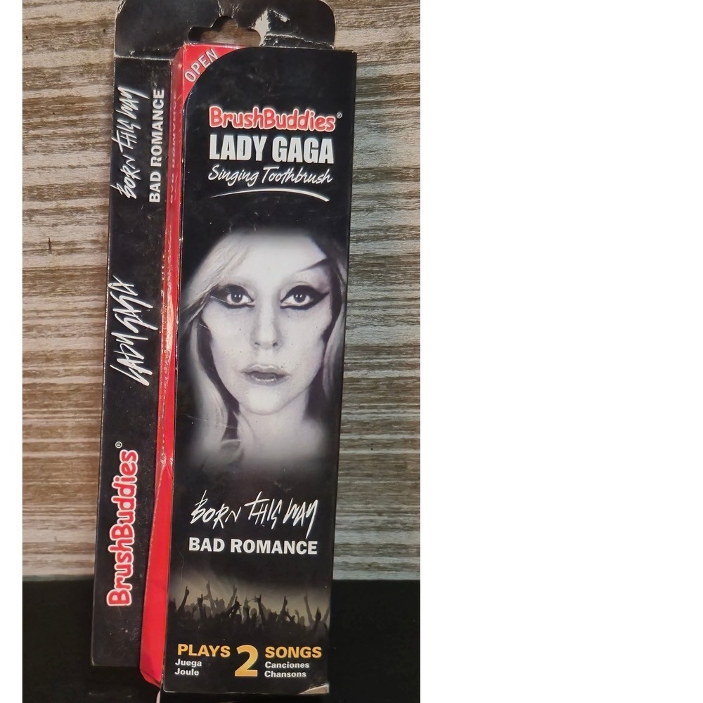 BrushBuddies Lady Gaga Singing Toothbrush Born This Way Bad Romance New